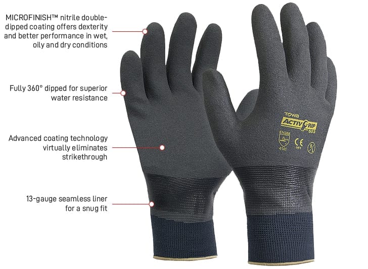 Esko Towa Activgrip 503 Full Dip Glove - Esko Safety